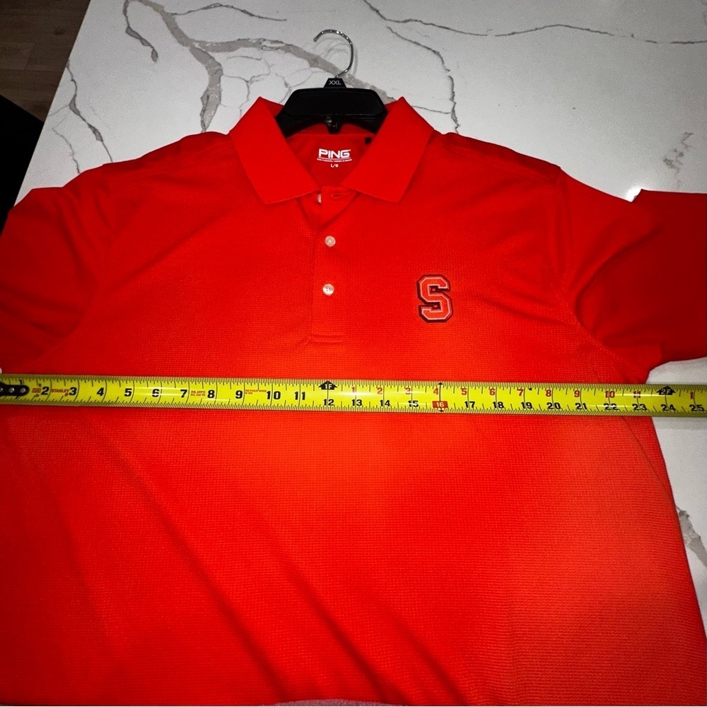 PING Syracuse University Orange Polo Shirt - Men's Large - SensorCool - Picture 6 of 10